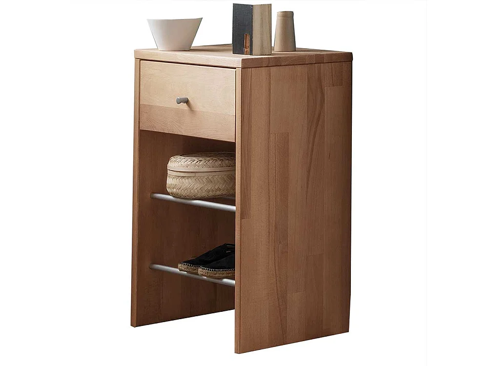 Regal Massiv aus Buche Massivholz einer Schublade