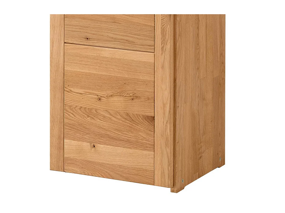 Aktenregal mit Türen aus Wildeiche Massivholz 186 cm hoch