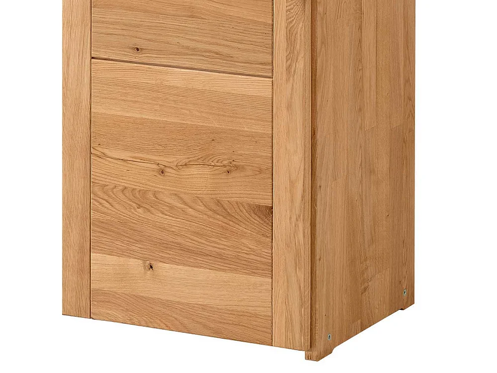 Aktenregal mit Türen aus Wildeiche Massivholz 186 cm hoch