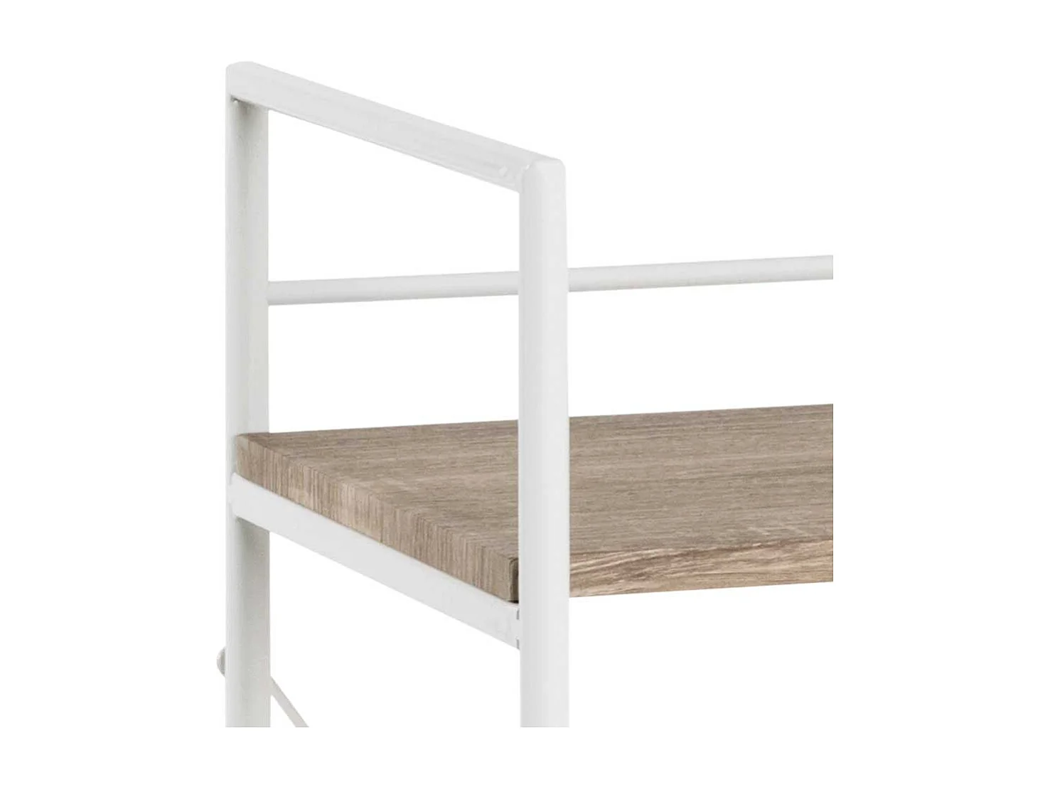 Standregal in Eiche hell Holzoptik Weiß