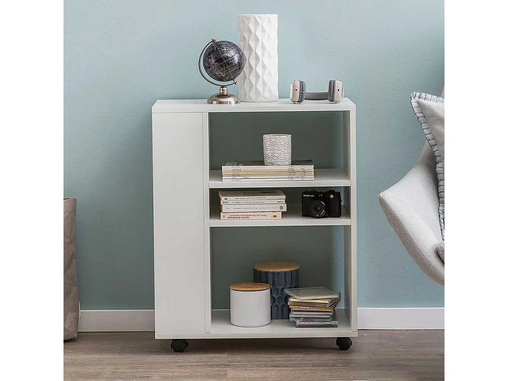 Rollwagen in Weiß 60 cm breit