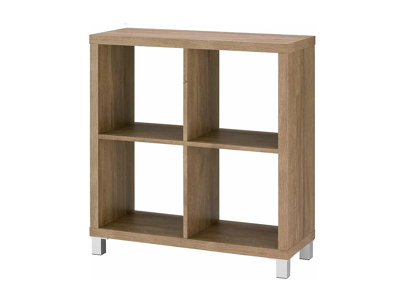 4 Fächer Regal in Eichefarben modern