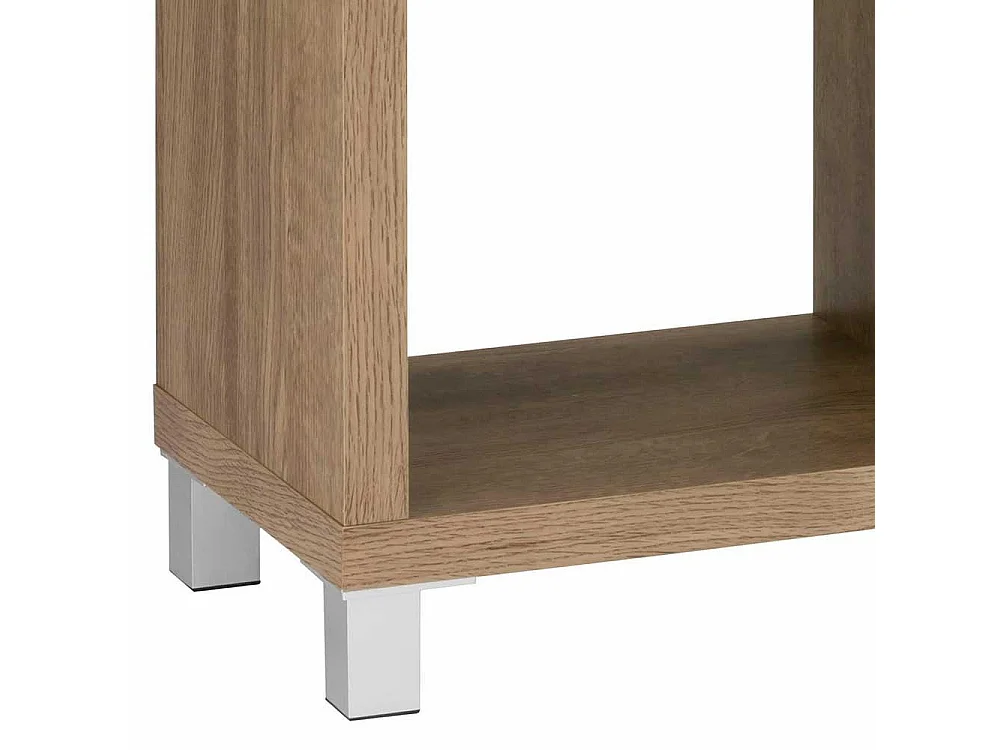 4 Fächer Regal in Eichefarben modern