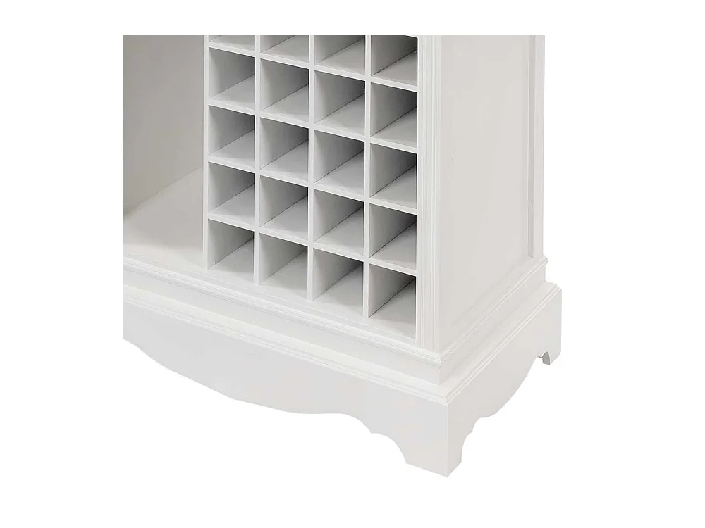 Küchenregal in Weiß mit Weinregal