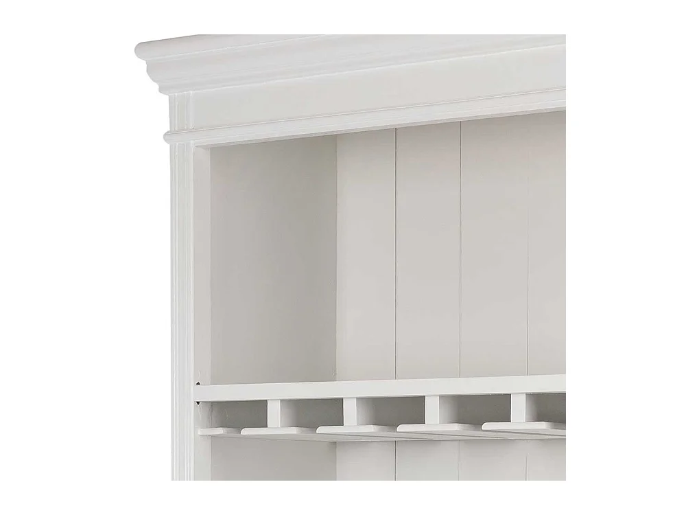 Küchenregal in Weiß mit Weinregal