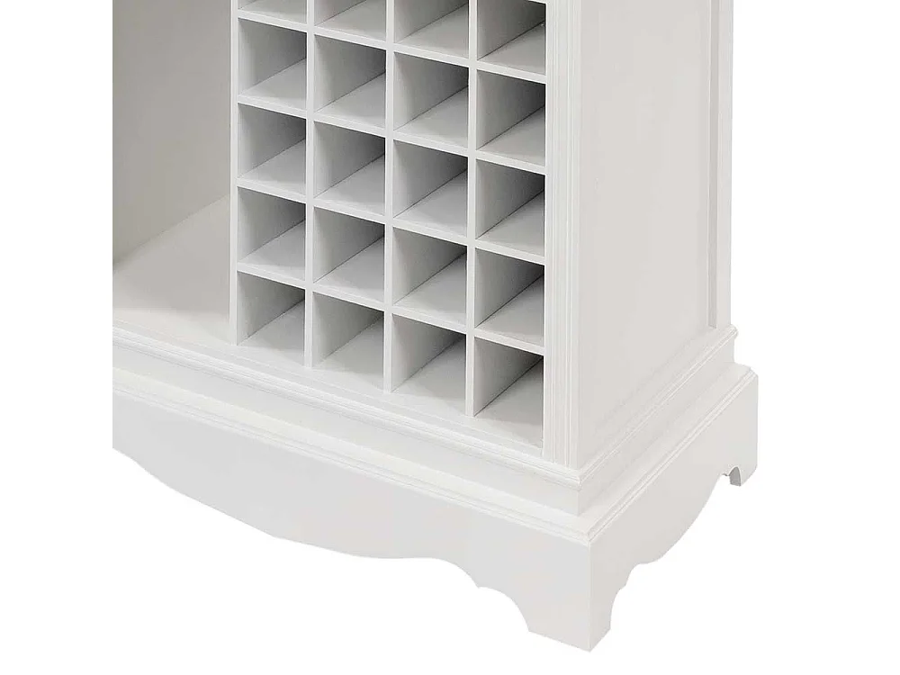 Küchenregal in Weiß mit Weinregal