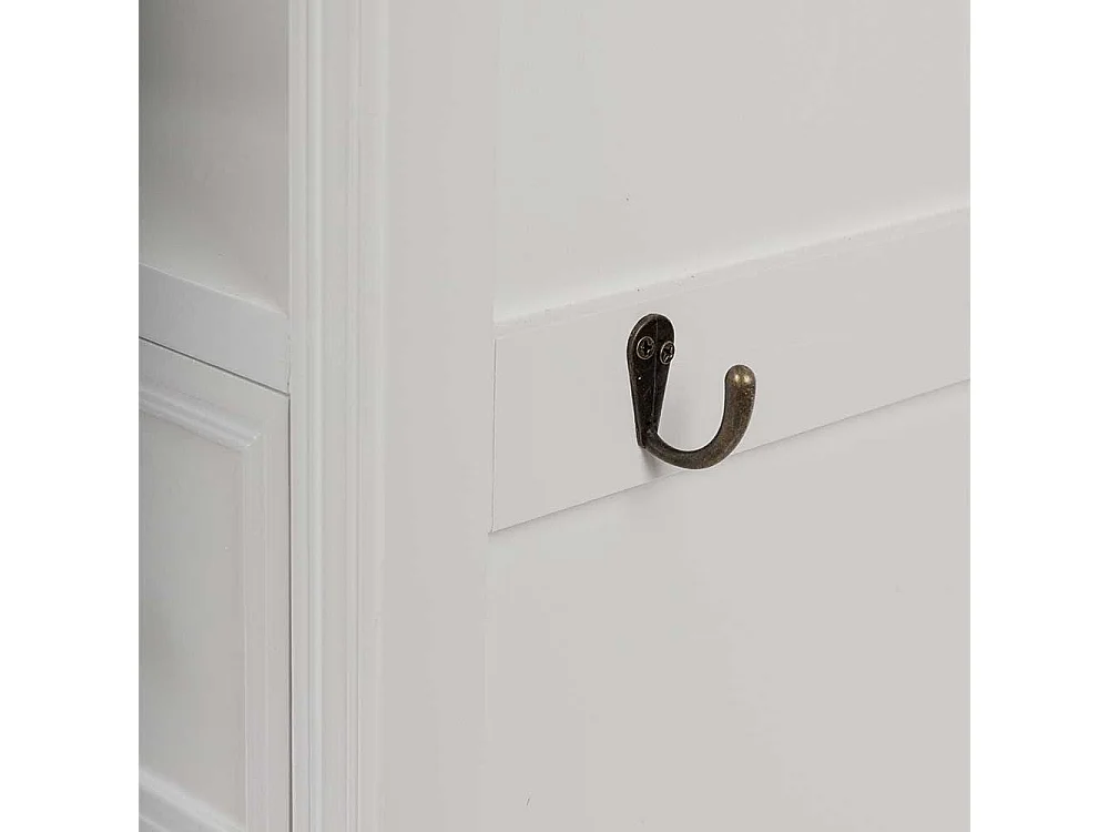 Küchenregal in Weiß mit Weinregal