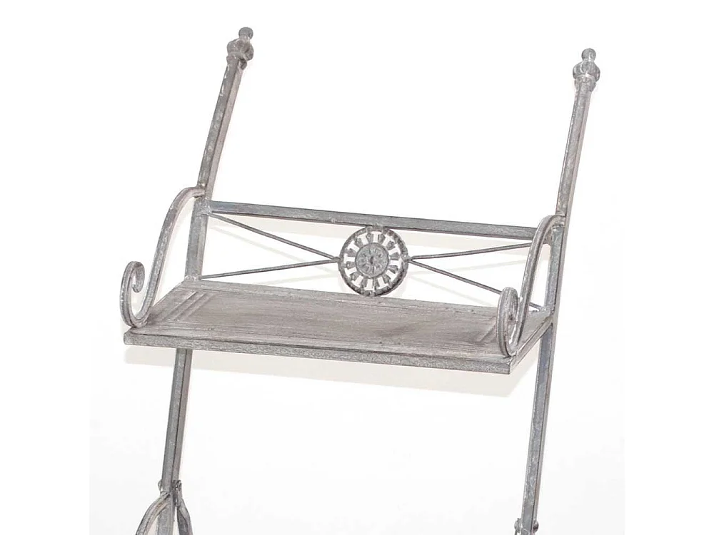 Blumenregal aus Metall Grau