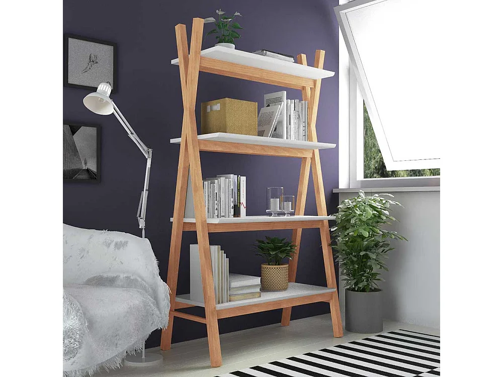 Regal Standregal im Skandi Design in Leiterform