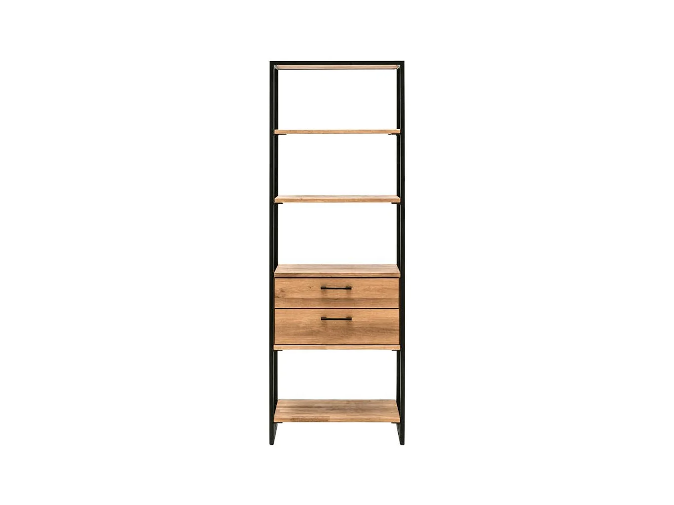 Standregal Wohnzimmerregal mit zwei Schubladen im Industry und Loft Stil