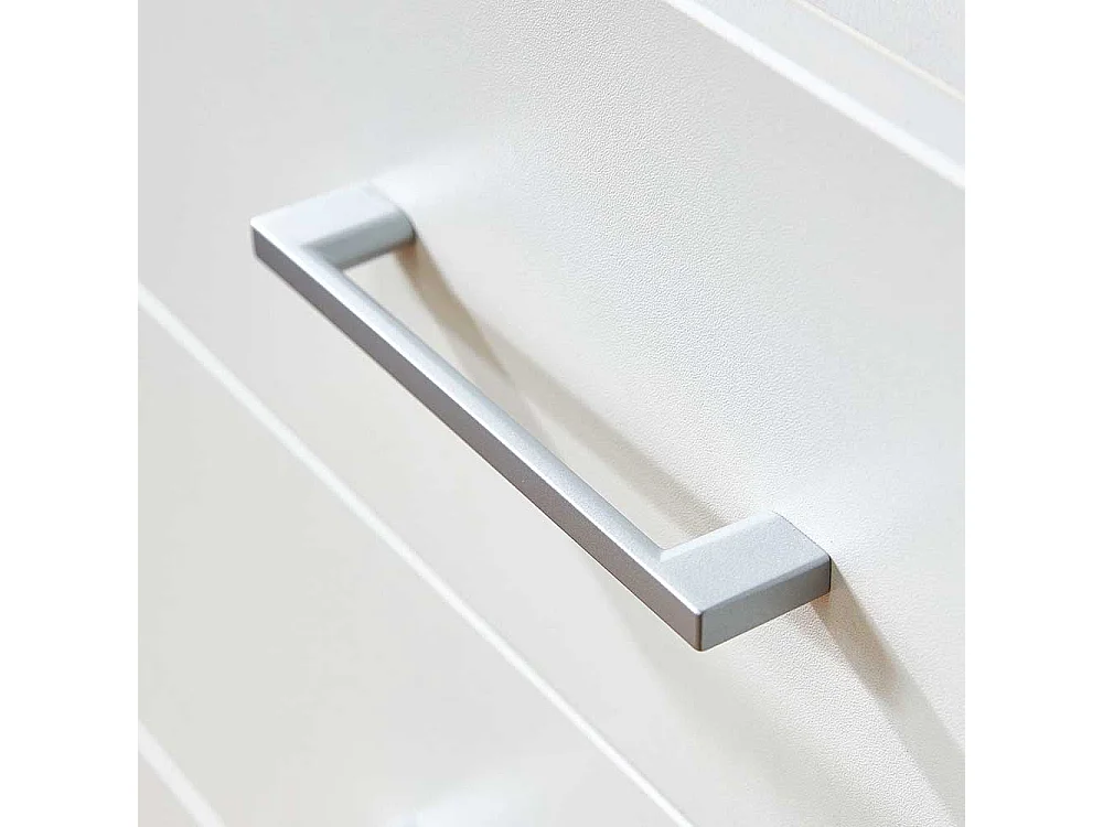 Schmales B�roregal mit zwei Schubladen offenen F�chern