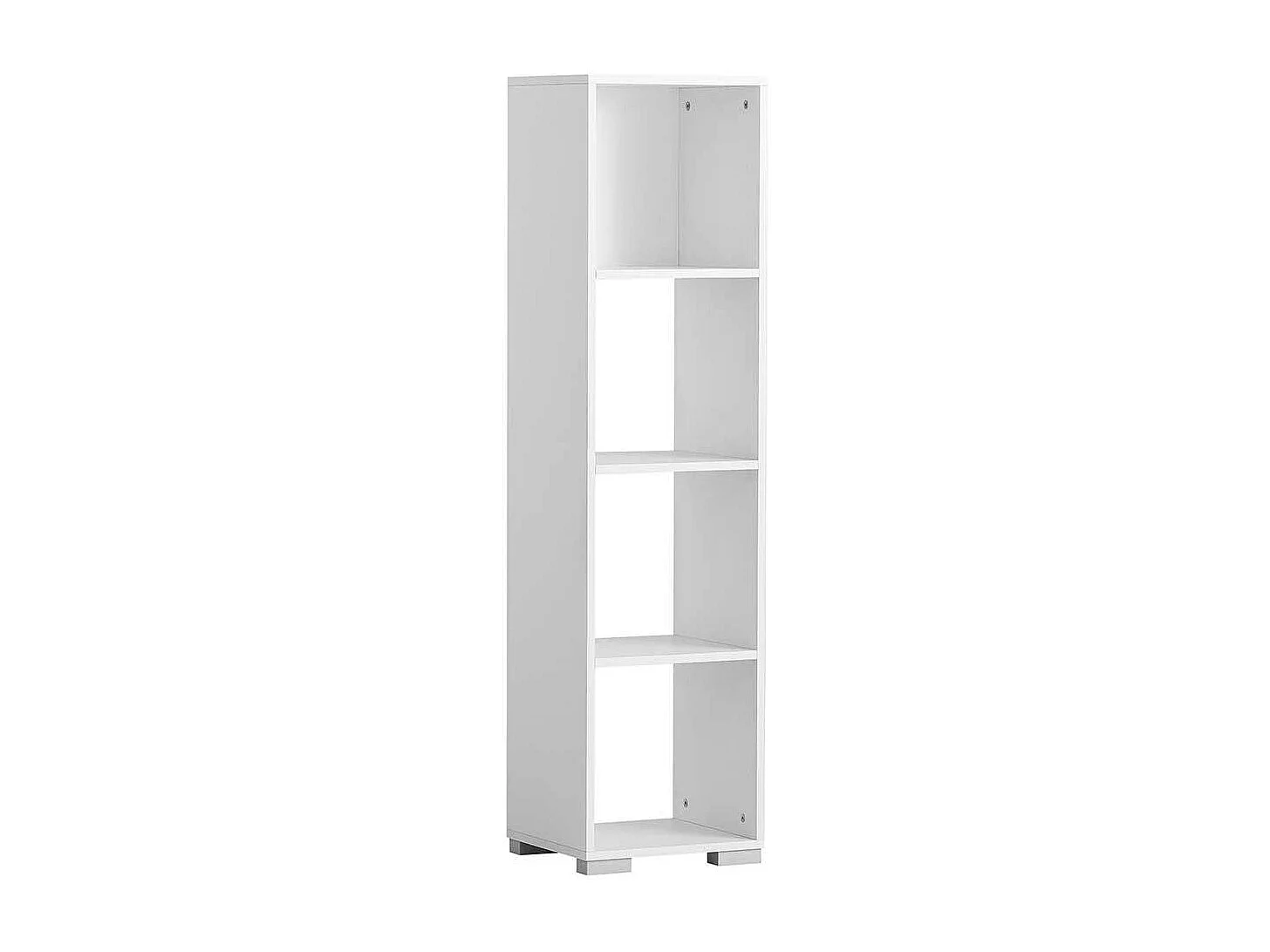 Standregal Büroregal mit vier offenen Fächern in Weiß