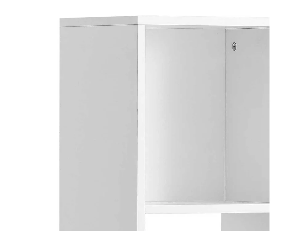 Standregal Büroregal mit vier offenen Fächern in Weiß