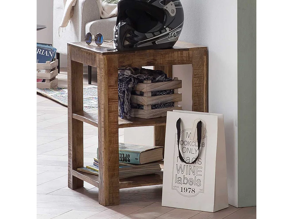 Massivholzregal 60 cm hoch lackiert