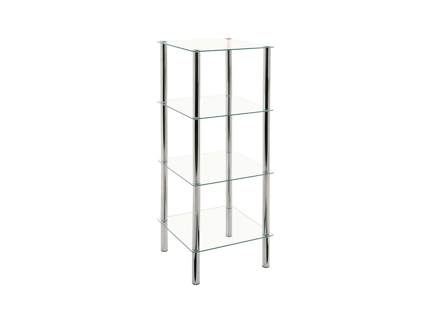 Standregal mit vier Glasböden