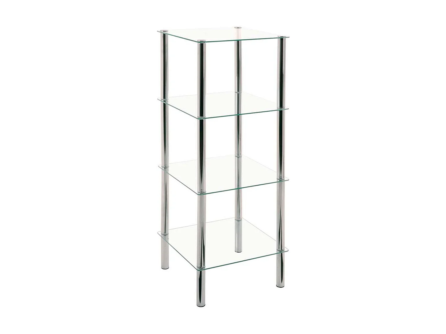 Standregal mit vier Glasböden