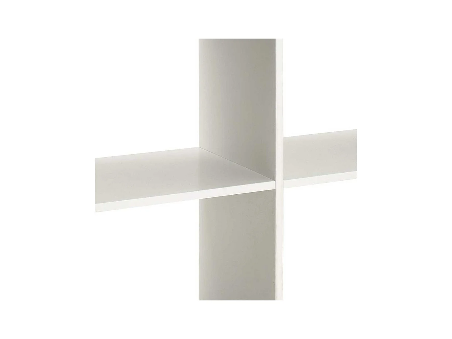 Standregal in Weiß Grau 4 Fächer