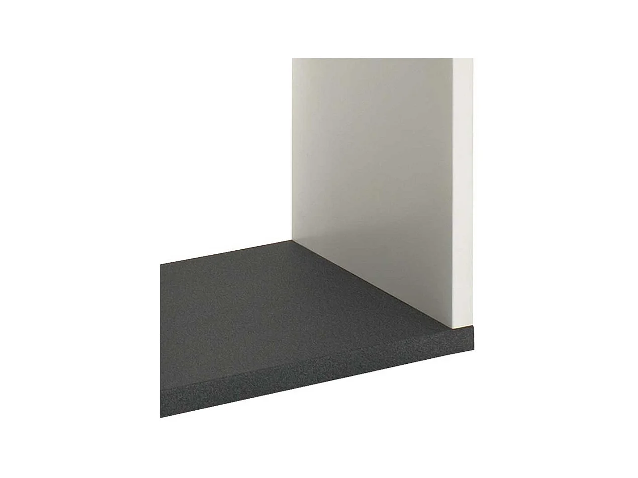 Standregal in Weiß Grau 4 Fächer