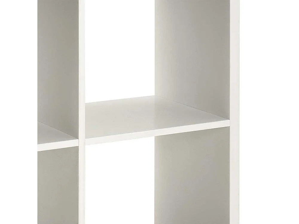 Standregal in Weiß Grau 4 Fächer