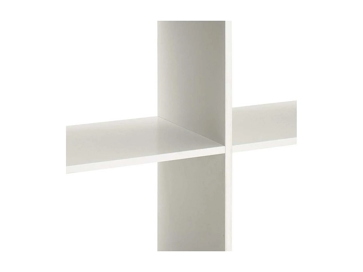 Standregal in Weiß Grau 4 Fächer