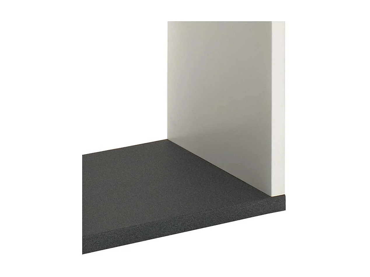 Standregal in Weiß Grau 4 Fächer