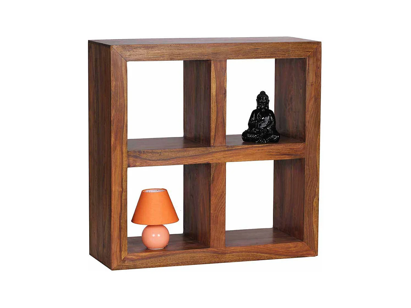 Bücherregal aus Sheesham Massivholz 4 Fächer