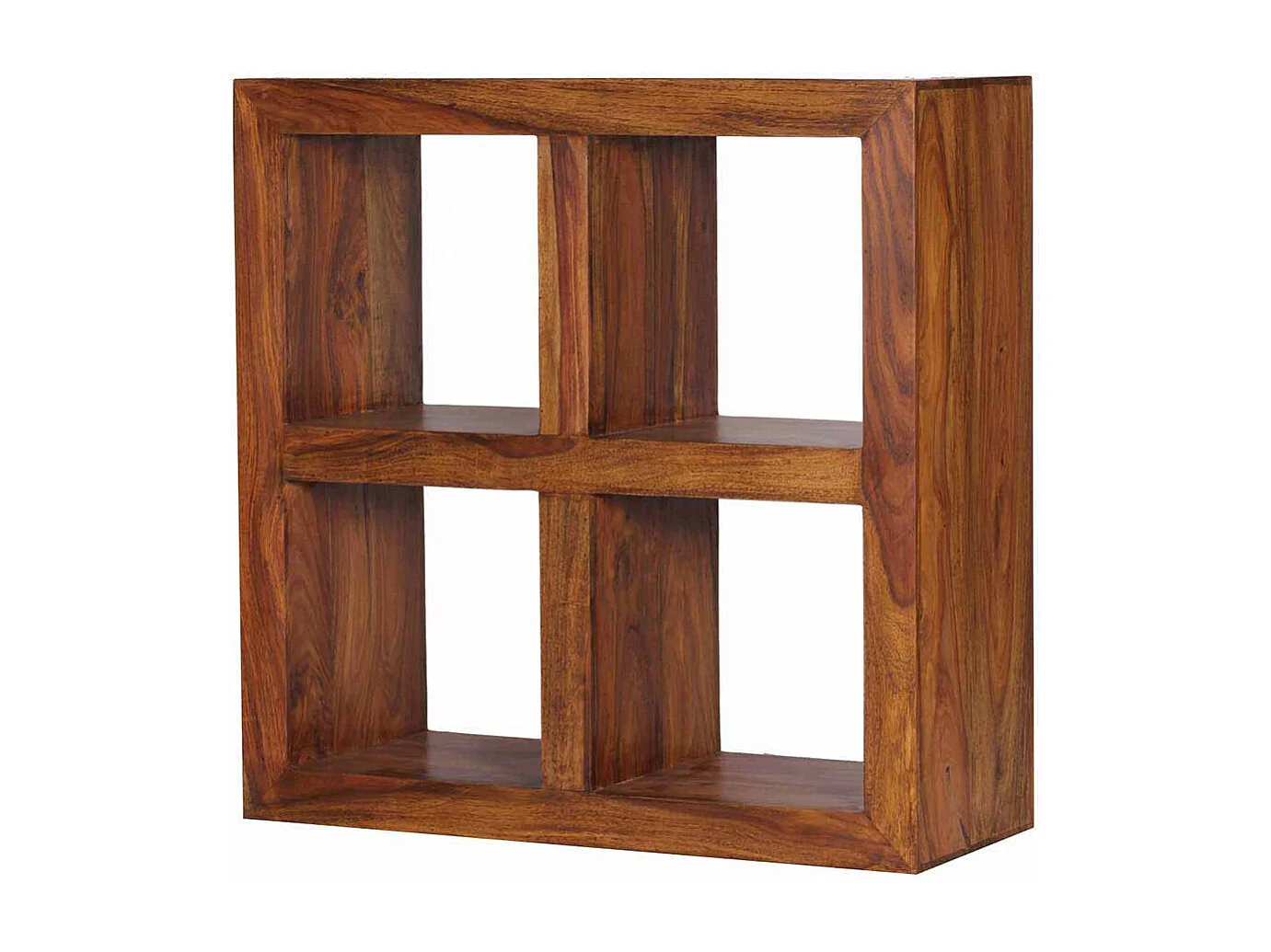 Bücherregal aus Sheesham Massivholz 4 Fächer