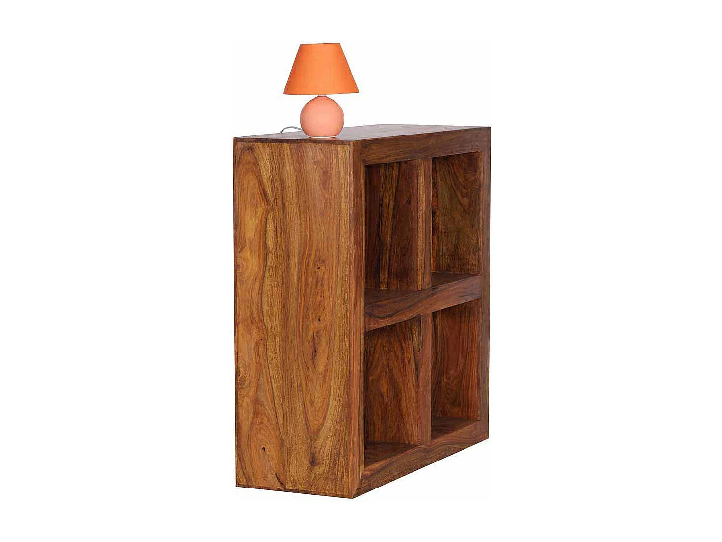 Bücherregal aus Sheesham Massivholz 4 Fächer