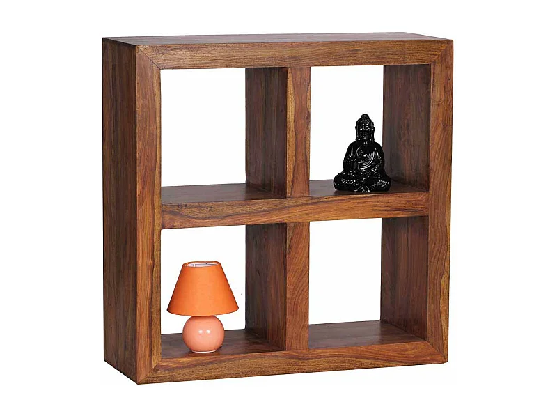 Bücherregal aus Sheesham Massivholz 4 Fächer