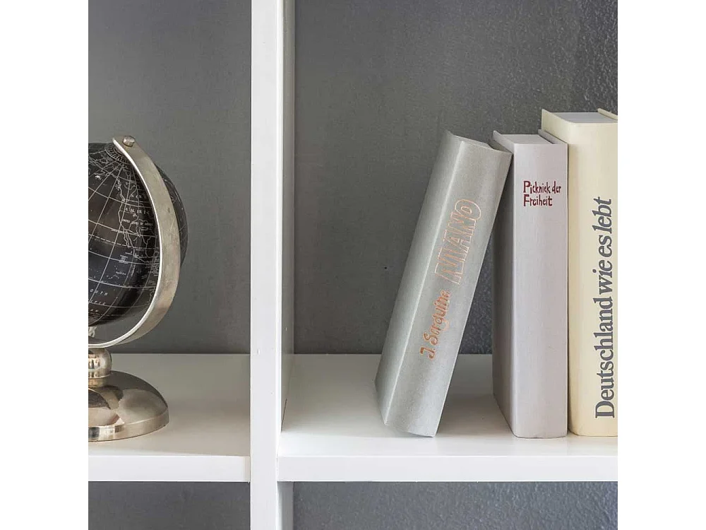 Raumteiler in Weiß Regalfächern