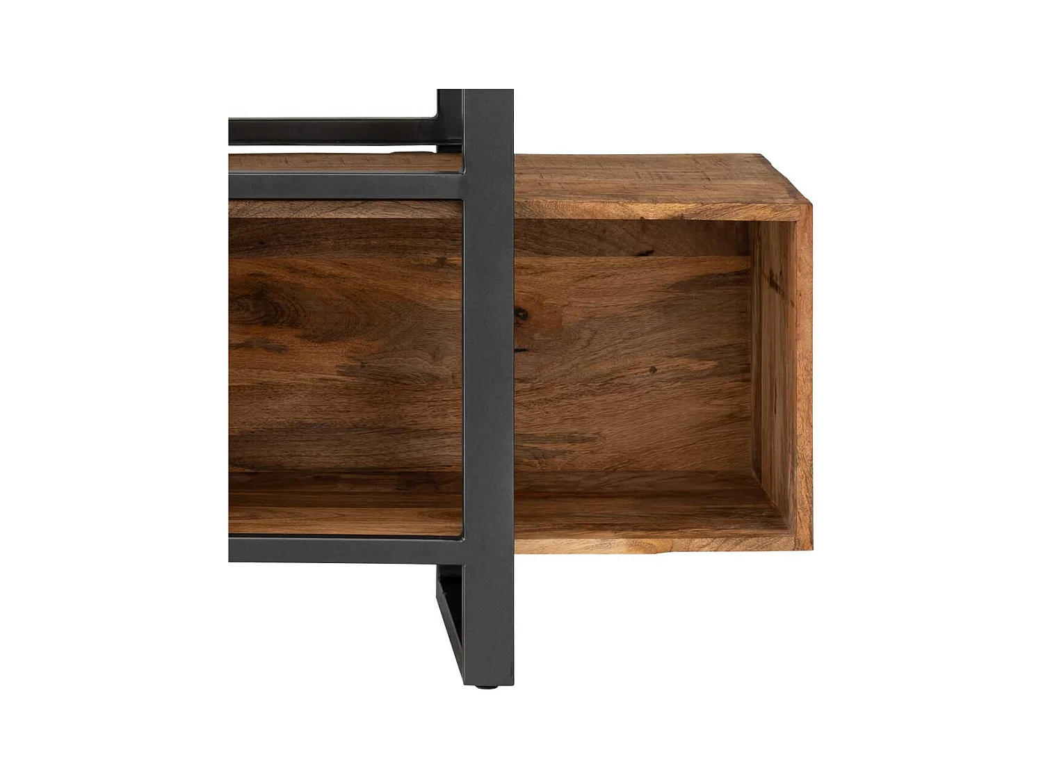 Wohnzimmer Regal im Industry und Loft Stil Recyclingholz und Metall