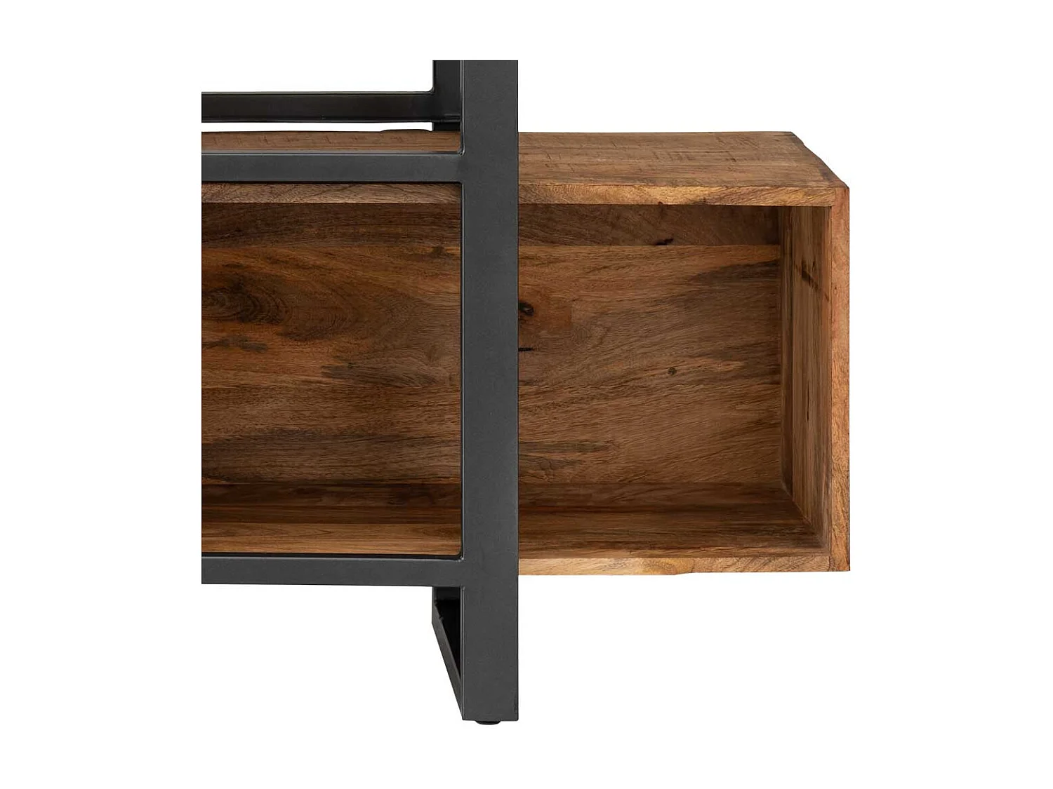 Wohnzimmer Regal im Industry und Loft Stil Recyclingholz und Metall