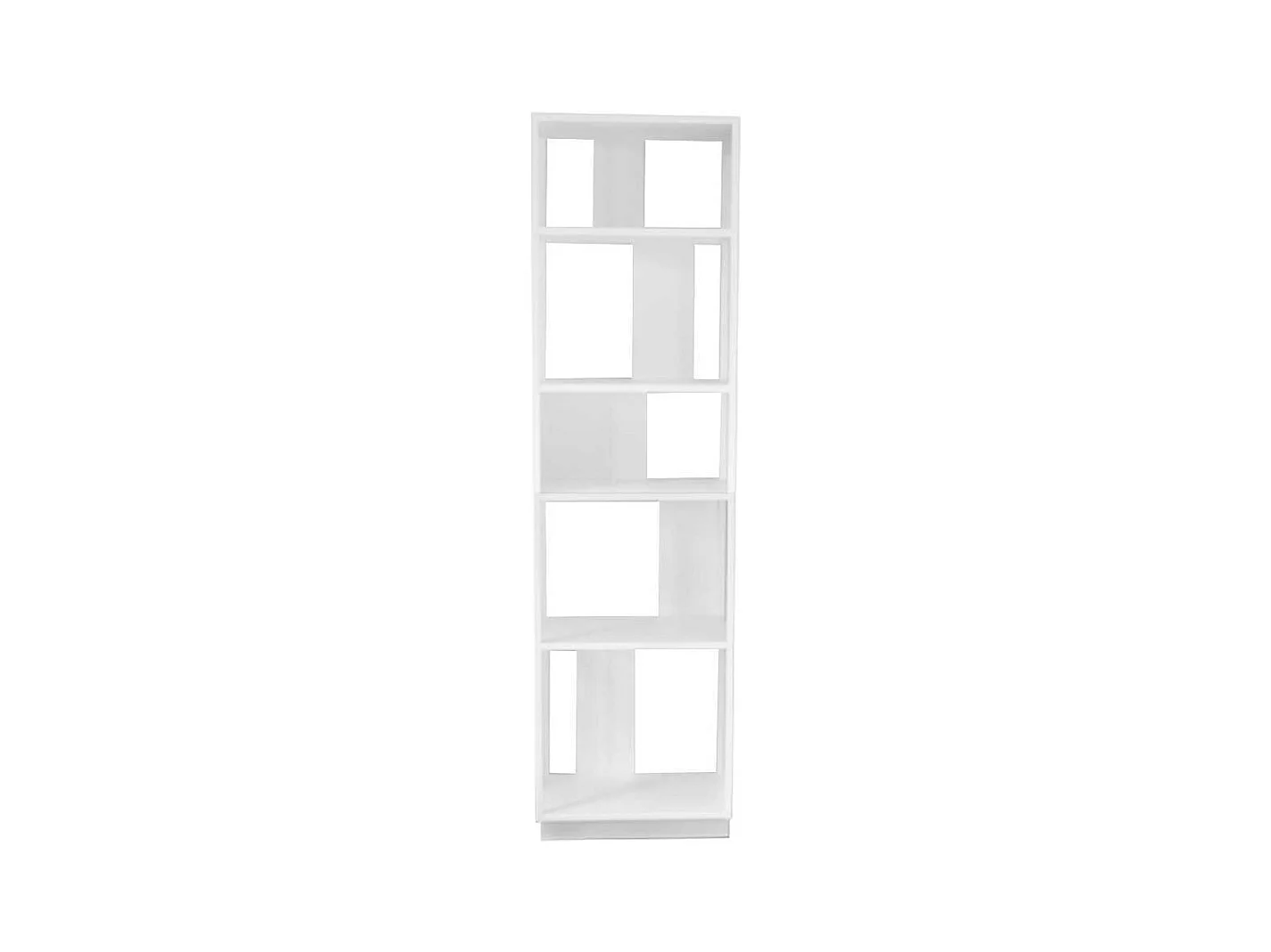 Weißes Regal aus Stahl 200 cm hoch