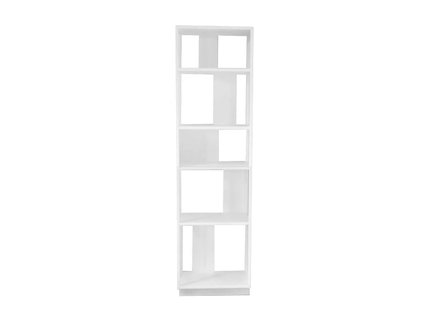 Weißes Regal aus Stahl 200 cm hoch