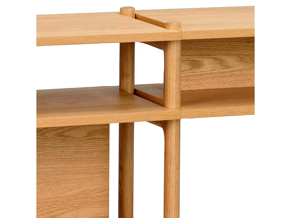 Wohnzimmerregal mit Eiche furniert 140 cm breit