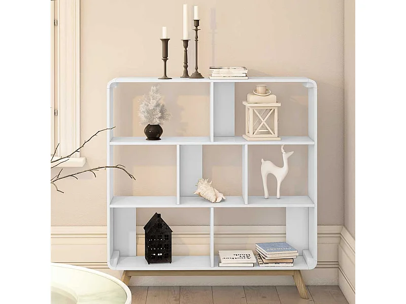 Bücher Regal in Weiß Skandi Design