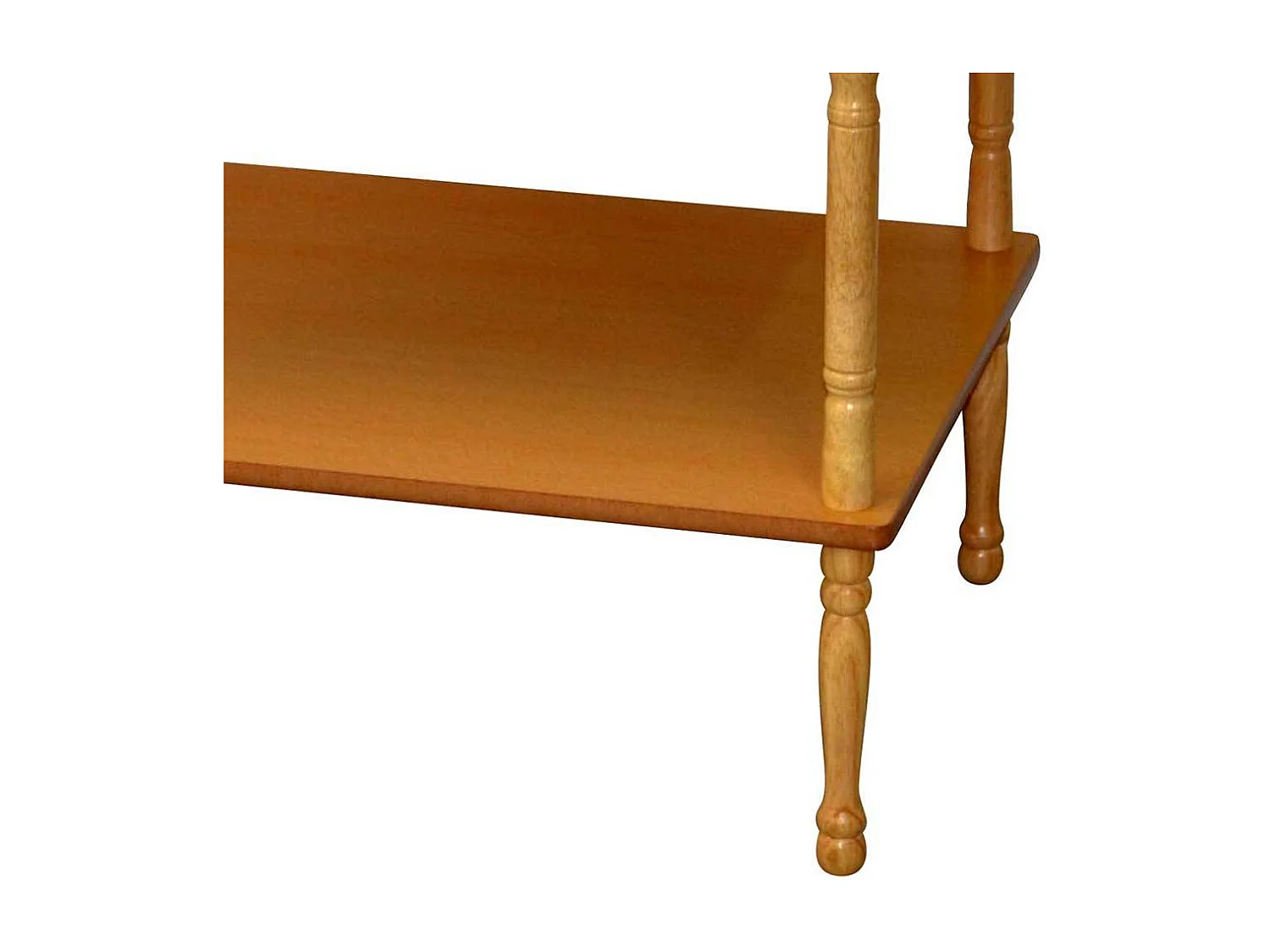 Wohnzimmer Regal Gestell gedrechselt Buchefarben