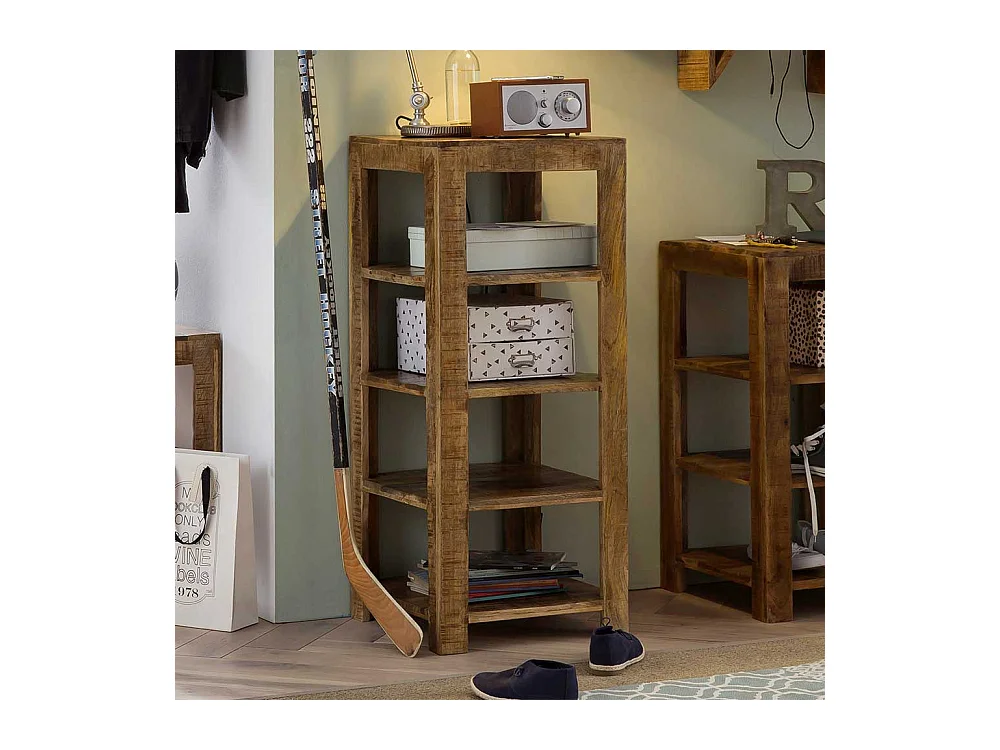 Echtholz Regal Naturfarben quadratisch