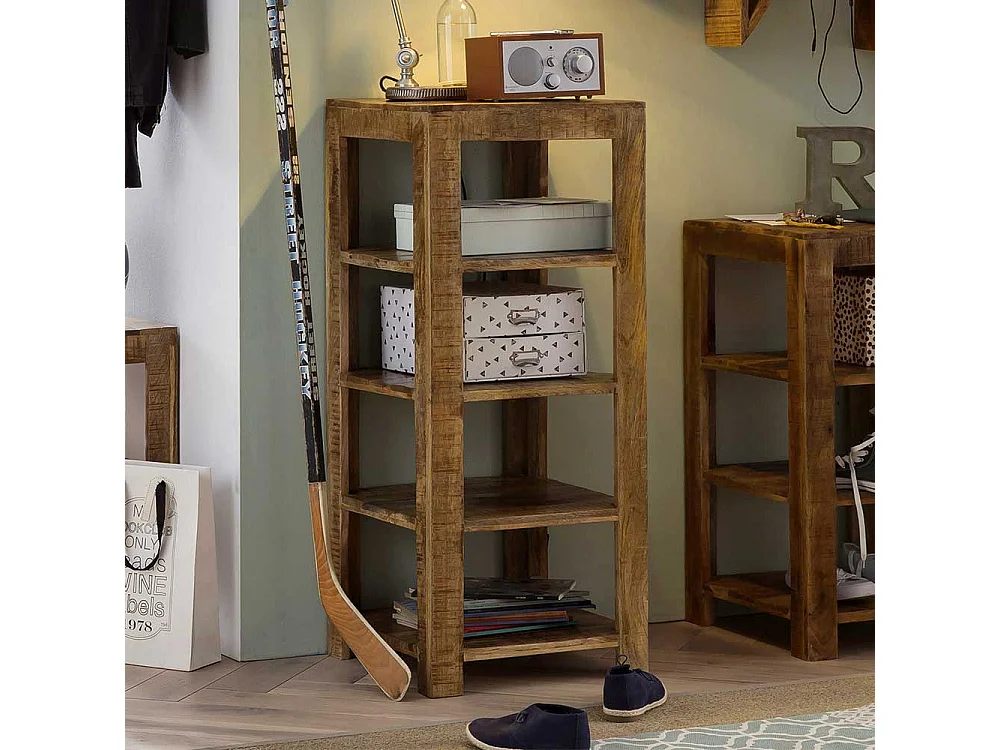 Echtholz Regal Naturfarben quadratisch