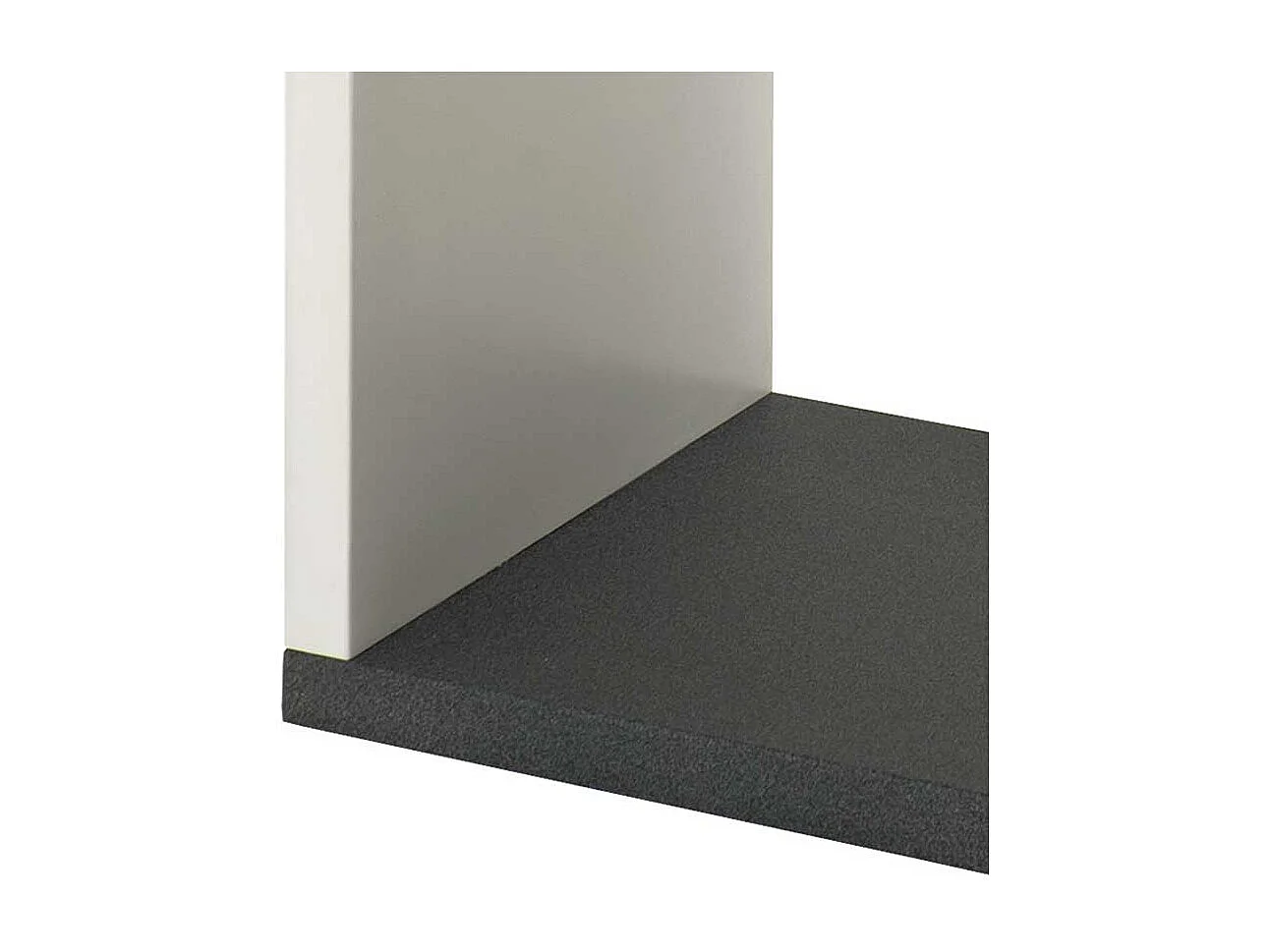 2 Fächer Regal in Weiß Grau 30 cm tief