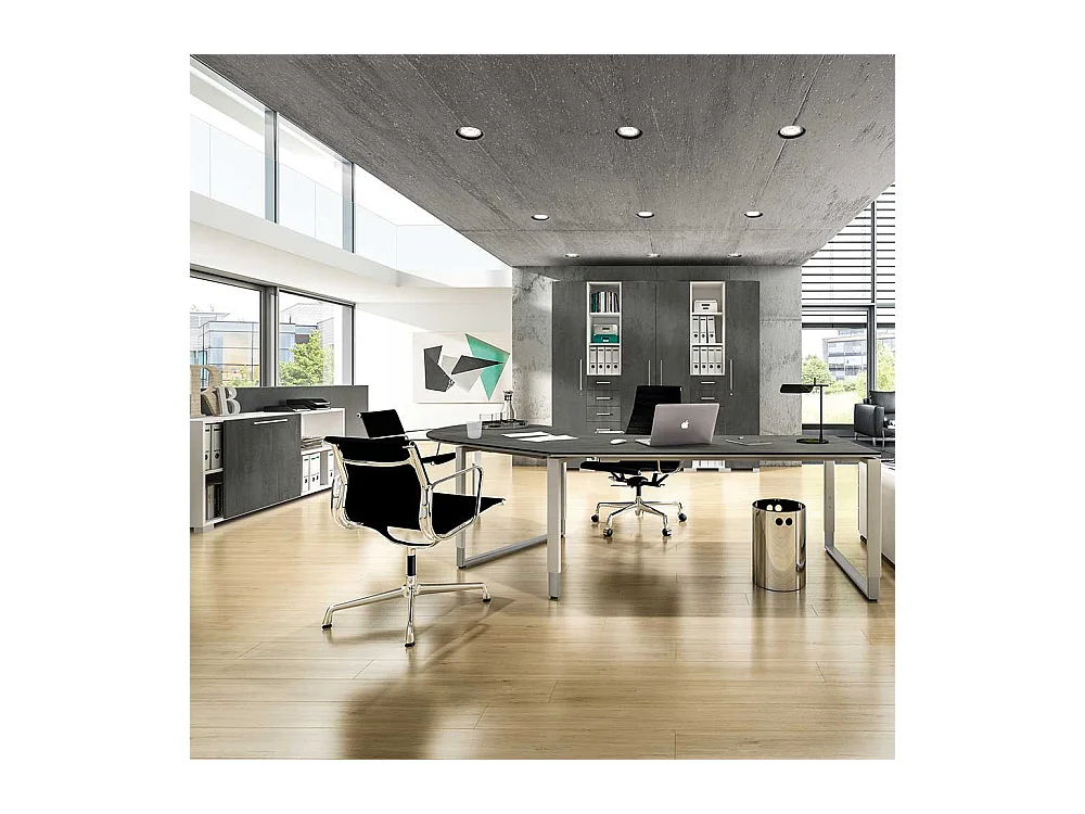 Regal mit Schubladen Wei� Grau