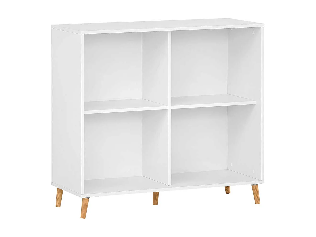 Standregal für Ordner in Weiß und Eichefarben 100 cm breit