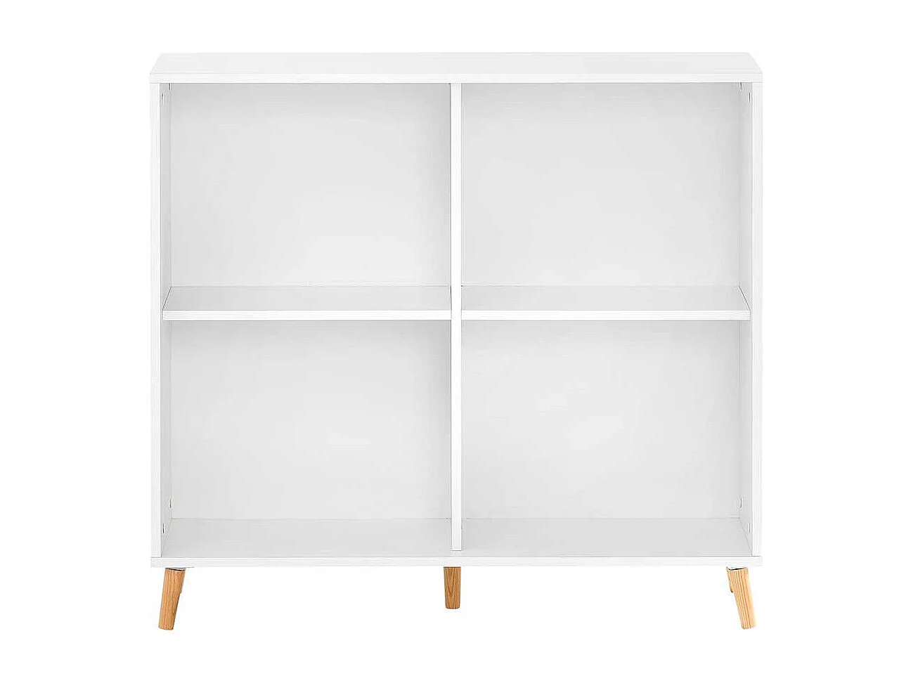 Standregal für Ordner in Weiß und Eichefarben 100 cm breit