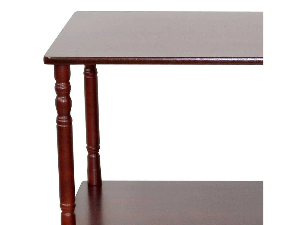 Klassisches Regal in Kirschbaumfarben gedrechseltes Gestell