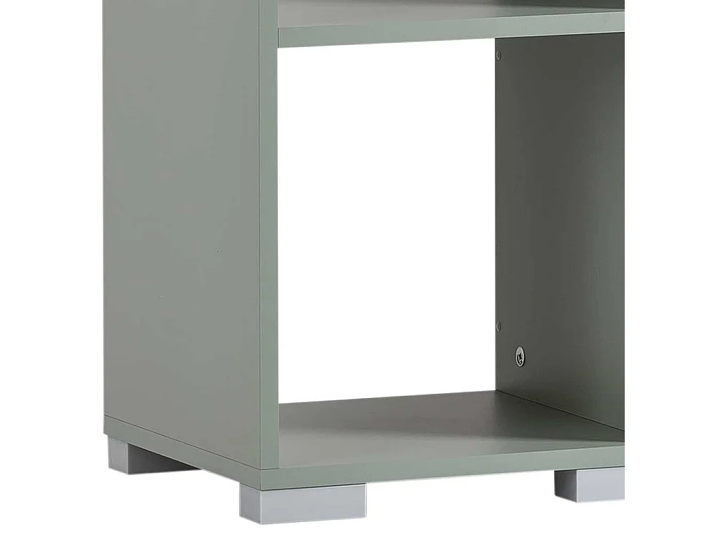 Standregal Büroregal mit vier offenen Fächern in Grün