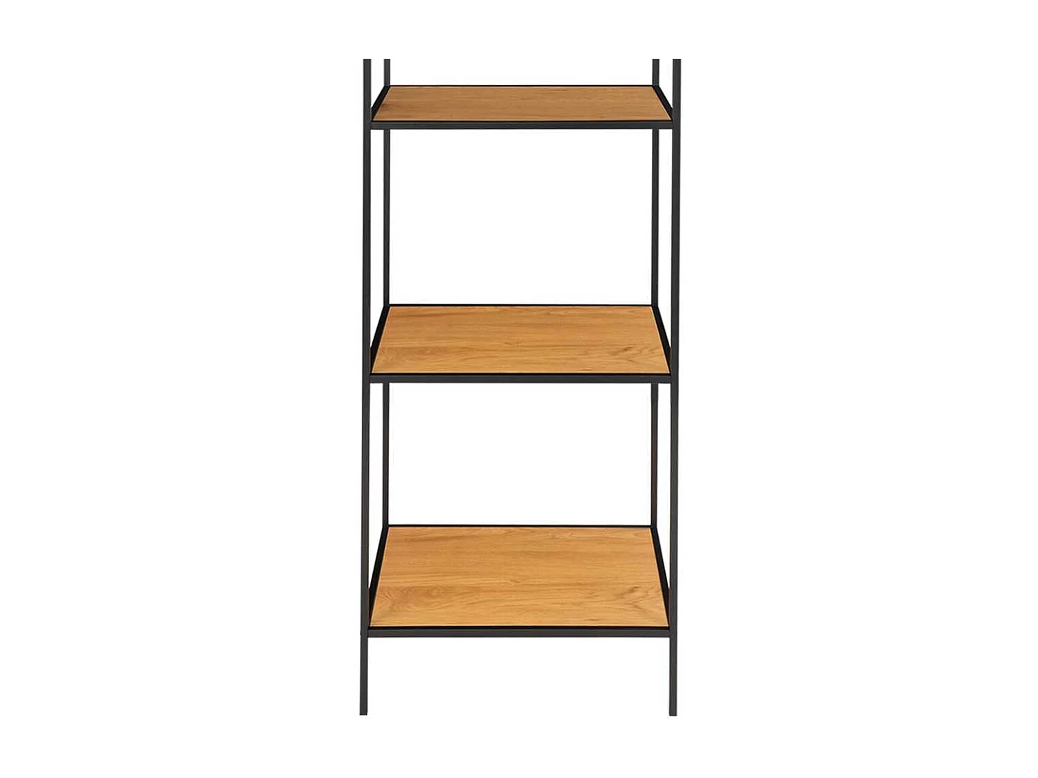 Bücher Regal in Eichefarben foliert Schwarz