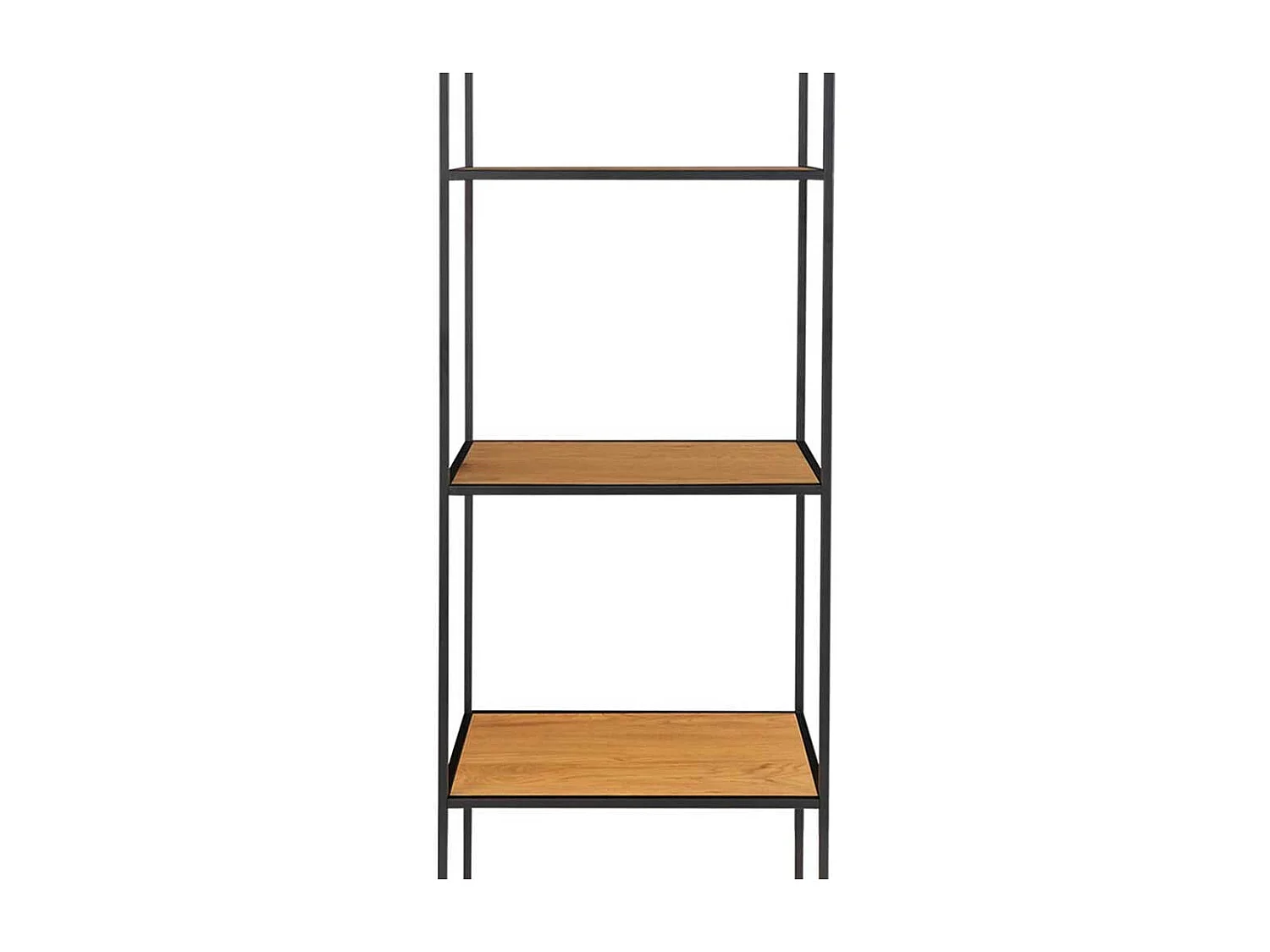 Bücher Regal in Eichefarben foliert Schwarz