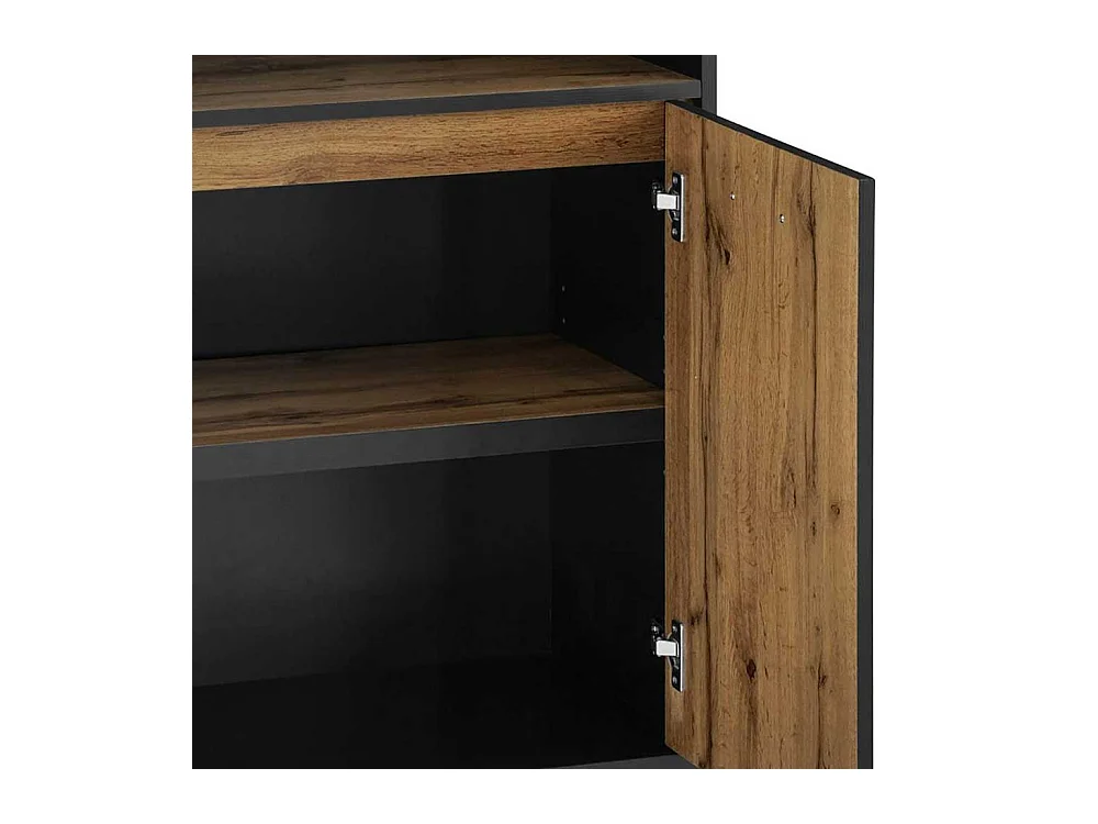 Regalschrank Standregal in Eichefarben 2 türig