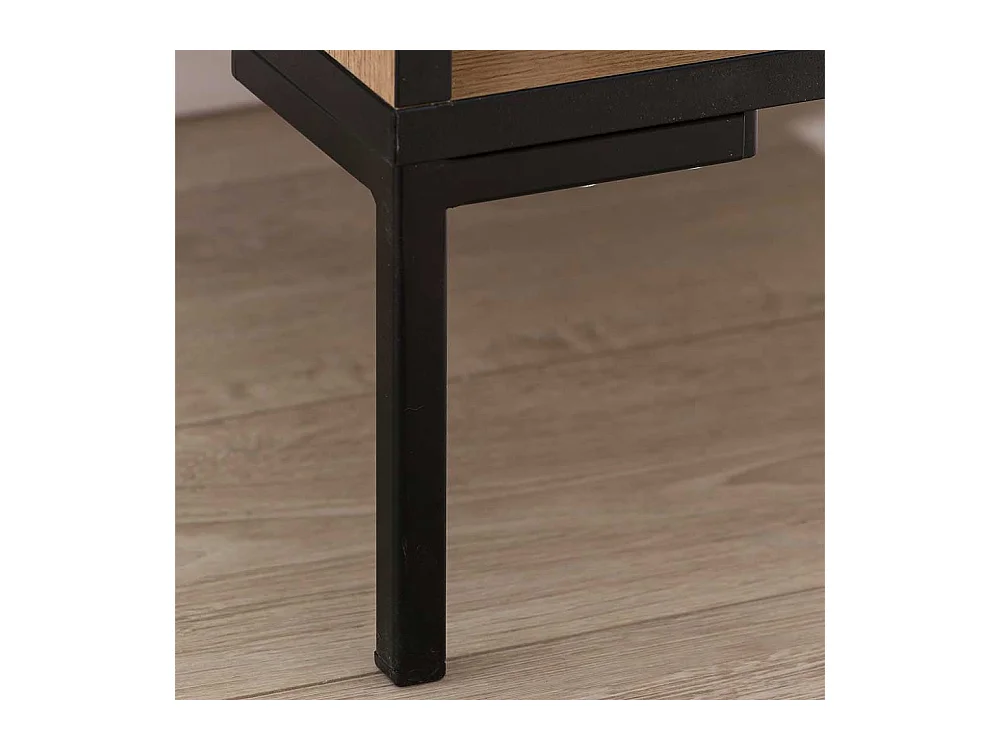 Home Office Ordnerregal in Eichefarben Schwarz