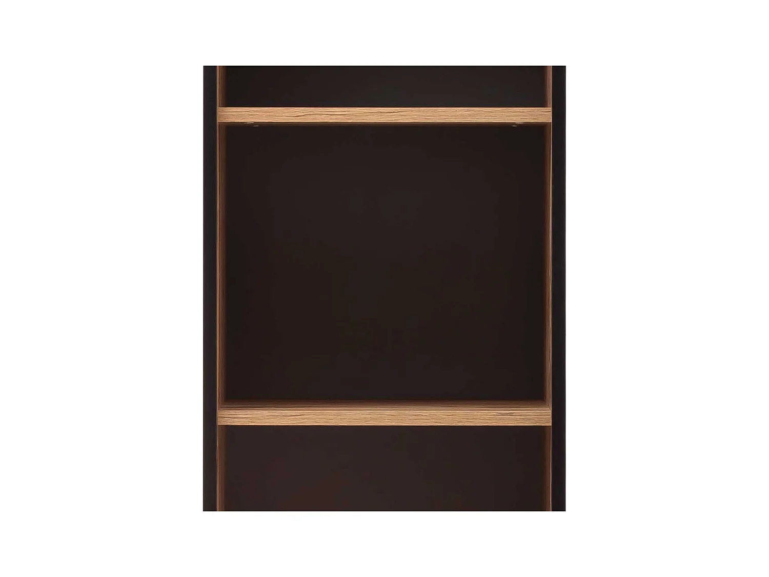 Home Office Ordnerregal in Eichefarben Schwarz